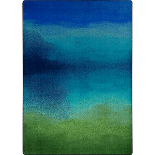 Colorwash 10'9" x 13'2" Area Rug in Color Marine by Joy Carpets – 10'9" x 13'2" (Rectangular), Nylon, Marine, Model 2144G-01
