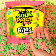 Bites Watermelon Soft & Chewy Candy by Sour Patch Kids – 12 Oz (Pack of 12), Pink/Green, Pack of 12, Model VC-a4-96820