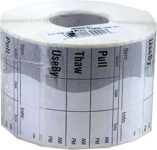 DayMark Safety Systems IT112461 Pull/Thaw/Use by Freezable Label, 2" x 2" (Roll of 500)