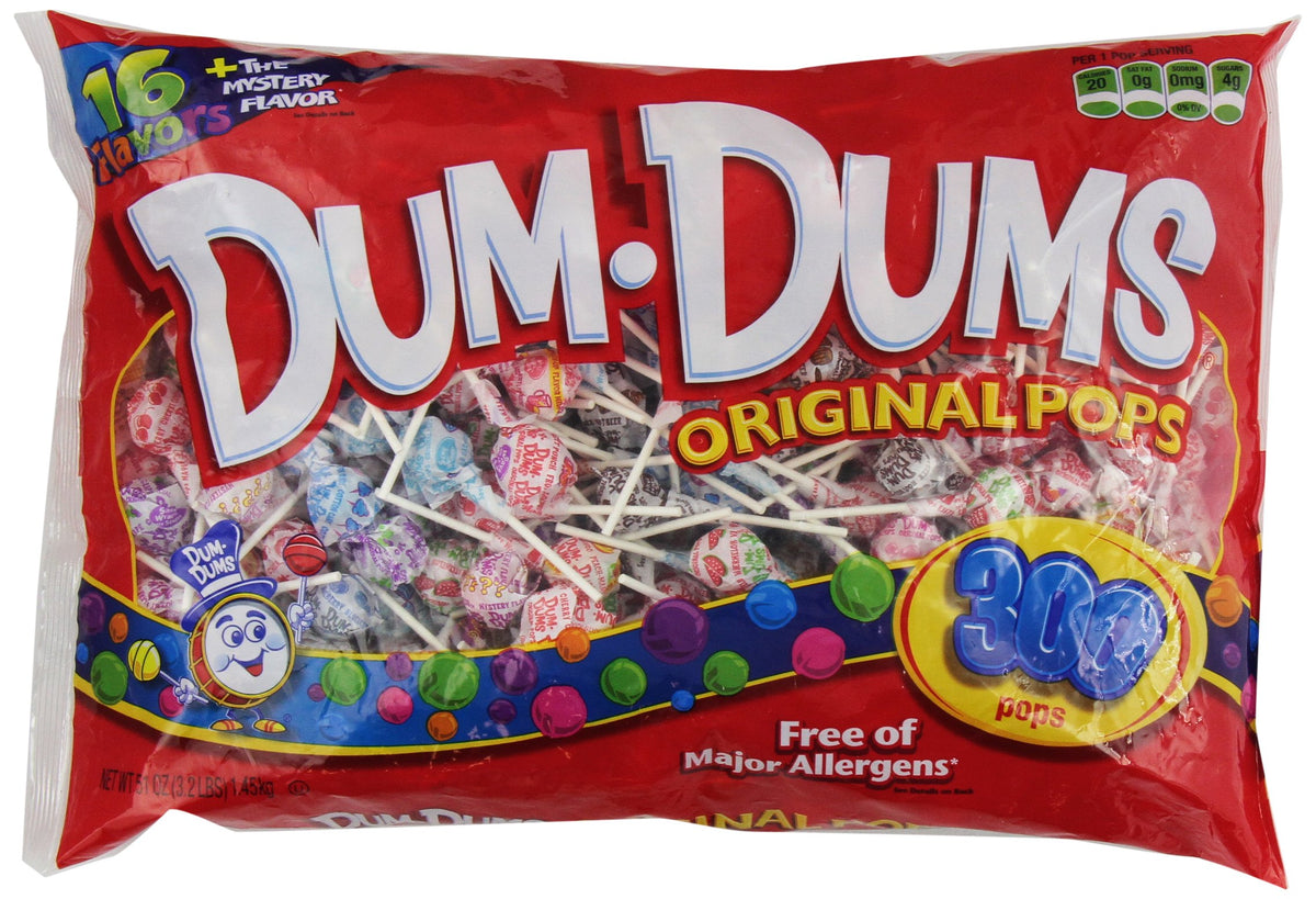 Dum Dums Pops / 52.9 Ounce (Pack of 8) / 8 Suckers & Lollipops