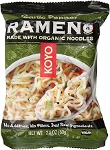 Koyo Ramen, Garlic Pepper, 2.1 Ounce (Pack of 12)