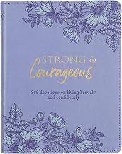 Strong & Courageous 366 Devotions on Living Bravely and Confidently, Purple Faux Leather