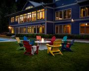 Modern Folding Adirondack Chair by Polywood – 30 inches (W) x 32.25 inches (L) x 37 inches (H), High Density Polyethylene (HDPE), Slate Grey, Model MNA110GY