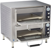 Waring Double Deck - Dual Chamber / Silver / Dual Door Convection Ovens