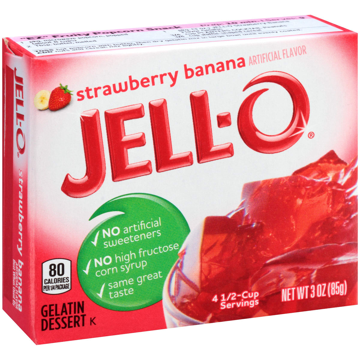 Strawberry Banana Gelatin Dessert Mix (3 oz Boxes by Jell-O – 3 Ounce (Pack of 6), Pack of 6, Model 10001041