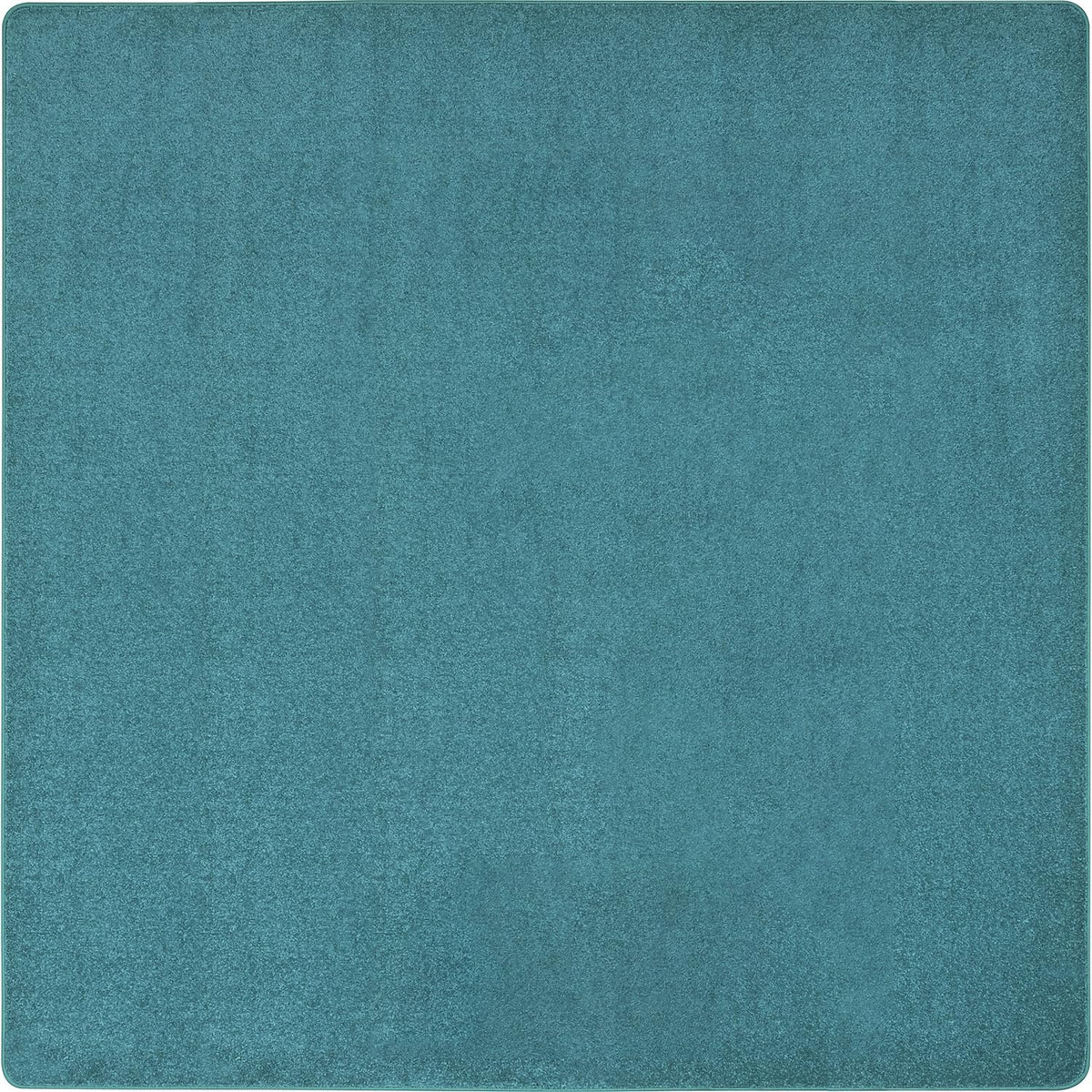 Endurance Solid Colored Area Rug in Color Mint by Joy Carpets – 6' x 6' (Square), Polyester, Mint, Model 80P-05