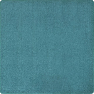 Endurance Solid Colored Area Rug in Color Mint by Joy Carpets – 6' x 6' (Square), Polyester, Mint, Model 80P-05