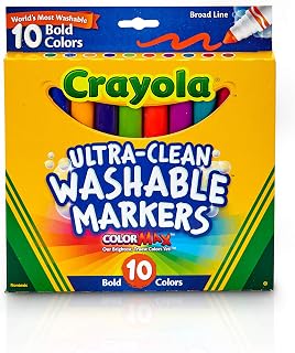 Crayola Ultraclean Broadline Bold Markers (10 Count)