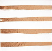 Creative Converting 343972 Napkins, 6.5", Rose Gold Foil