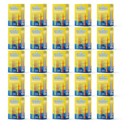 Zion Judaica Spiral Hanukkah Candles, Multicolor, 44-Count Box