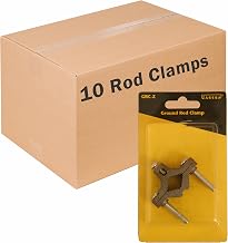 Zareba Aluminum Ground Rod Clamp - 10 Pack - GRC-Z - Rust Resistant Aluminum Ground Rod Clamp - For Electric Fences, Electric Fencing - Farming Supplies - Includes 10