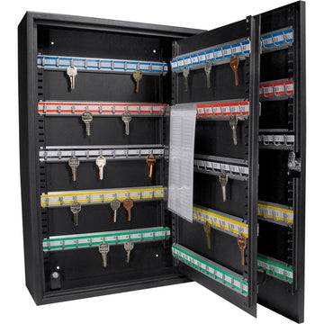 Key Lock 200 Position Adjustable Key Cabinet Lock Box Black by Barska – 200 Keys, Alloy Steel, Black, Model AX11824