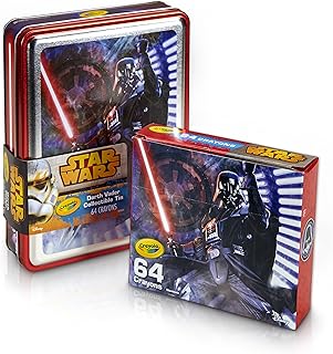 Crayola Star Wars Darth Vader Collectible Tin, Crayons Toy (64 Count)