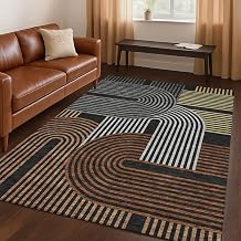 Addison Rugs Chantille ACN2549 Black 9' x 12' Indoor/Outdoor, Machine Washable, Easy Clean, Non Shedding, Bedroom, Living Room, Dining Room, Kitchen, Patio Rug