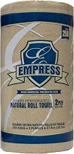 Empress E21251 Kitchen Roll Towel, 2-Ply, 8" x 11", 11.5" Height, 15.93" Width, 22.68" Length, Natural Kraft (Pack of 3000)