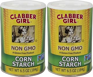 Clabber Girl Non-GMO Corn Starch, Gluten Free, 6.5 Ounce (Pack of 2)