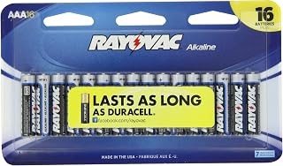 Rayovac Alkaline AAA Batteries, 16-Pack