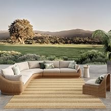 Nourison Home Horizon Indoor/Outdoor Natural 10' x 14' Area Rug - Easy Clean, Non Shedding, Bed Room, Living Room, Dining Room, Kitchen (10' x 14')