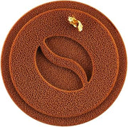 Silikomart Mini Decor Food-Designing Silicone Mat 2.75 Inch Diameter x 0.11 Inch High, Mini CoffeeDecor - 6 Pieces