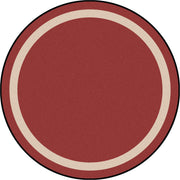Portrait Solid Colored Area Rug by Joy Carpets – 13'2" (Round), Nylon, Wine, Model 1479XLE-01