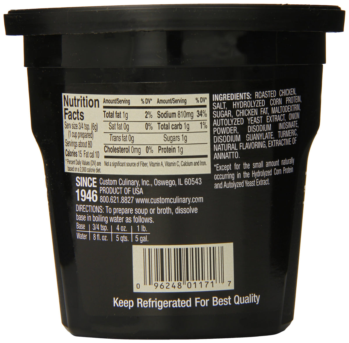 Custom Culinary Chicken / 16 Ounce (Pack of 6) / 6 Chicken
