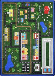 Joy Carpets Tiny Town Rug, Multi, 5'4" x 7'8"