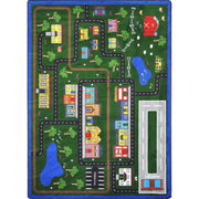 Tiny Town Rug by Joy Carpets – 5'4" x 7'8" (Rectangular), Nylon, Multi Color, Model 1414C-01