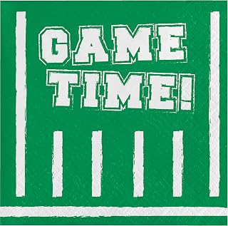 Creative Converting Game Time Beverage Napkins, 5", Multi-color