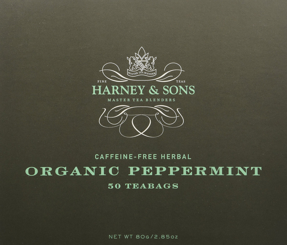 Fine Teas Organic Peppermint - 50 Tea bags (Pack of 3) by Harney & Sons – Pack of 100, Model JW-CU8R-J8QW