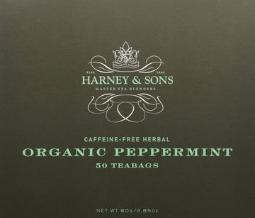 Fine Teas Organic Peppermint - 50 Tea bags (Pack of 3) by Harney & Sons – Pack of 100, Model JW-CU8R-J8QW