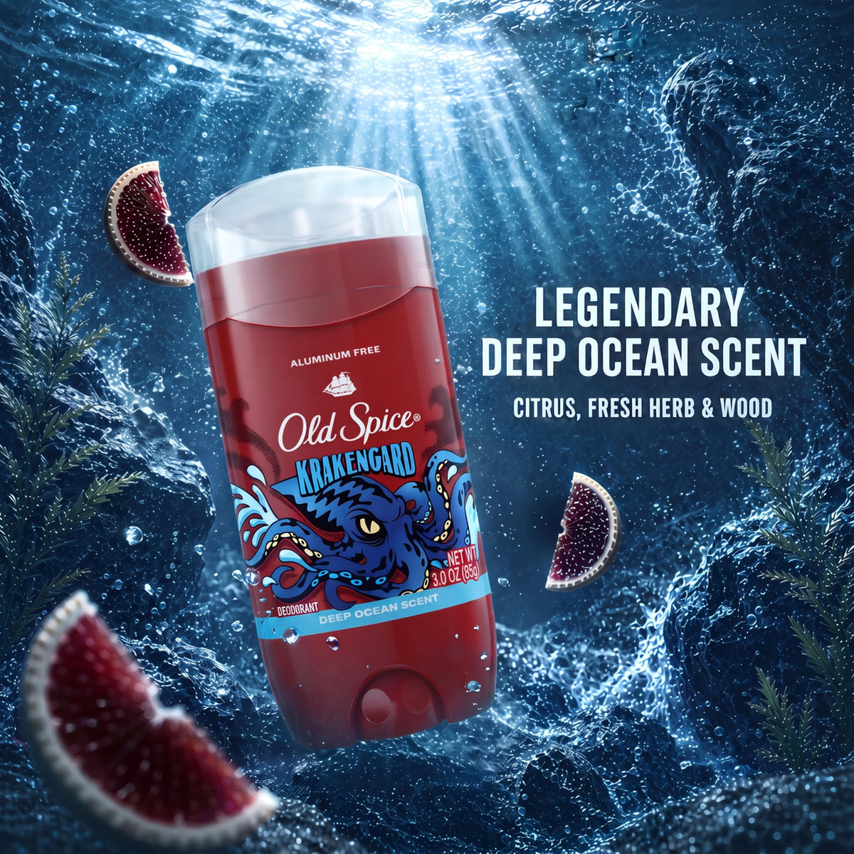 Aluminum Free Deodorant for Men by Old Spice – 3 Ounce (Pack of 2), Pack of 2