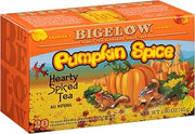 Bigelow Tea Pumpkin Spice Black Tea Bags, 18 Count Box (Pack of 6), Caffeinated Black Tea, 108 Tea Bags Total