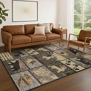 Addison Rugs Chantille ACN2448 Black 3' x 5' Indoor/Outdoor, Machine Washable, Easy Clean, Non Shedding, Bedroom, Living Room, Dining Room, Kitchen, Patio Rug