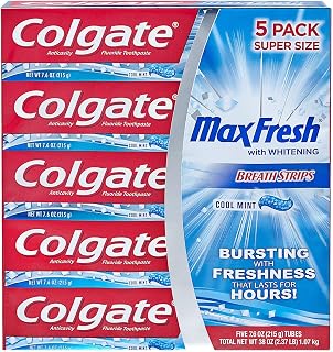 Colgate 292255 Maxfresh 7.6 Ounce (Pack of 5)