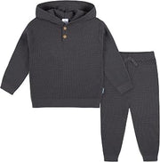 Gerber Baby & Toddler Boys Sweater Knit Hooded Top and Pant Set