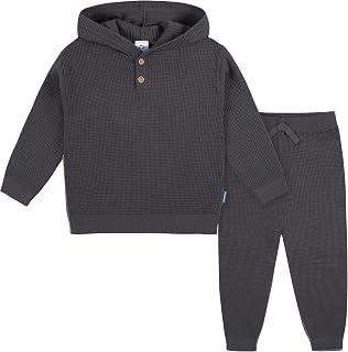 Gerber Baby & Toddler Boys Sweater Knit Hooded Top and Pant Set