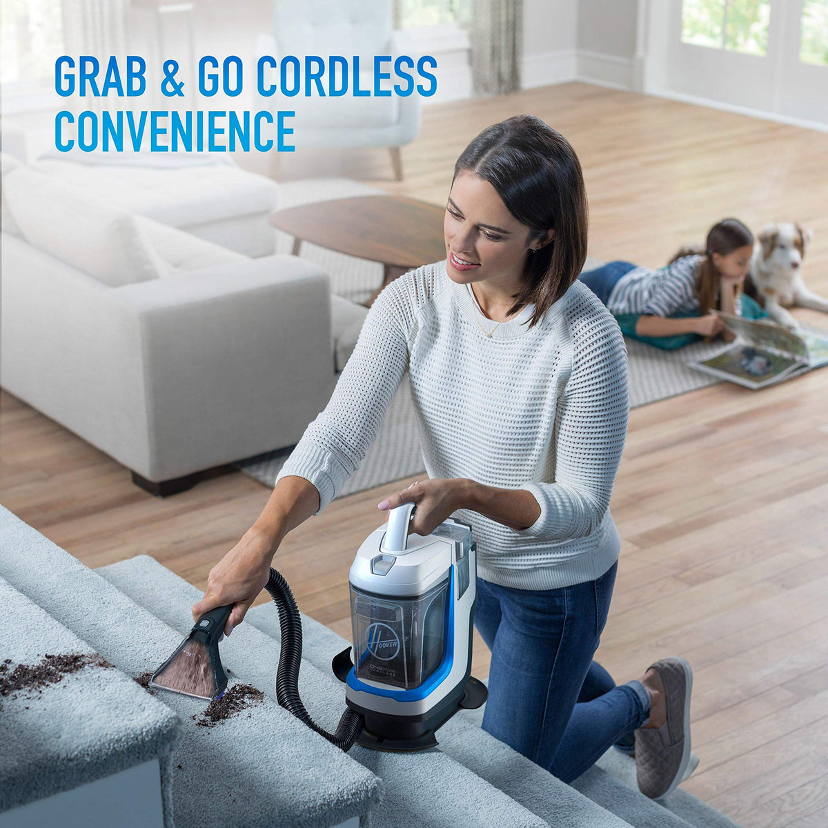 Portable Lightweight by Hoover – No Size, Aluminum,Plastic,Steel, Blue, Model BH12001
