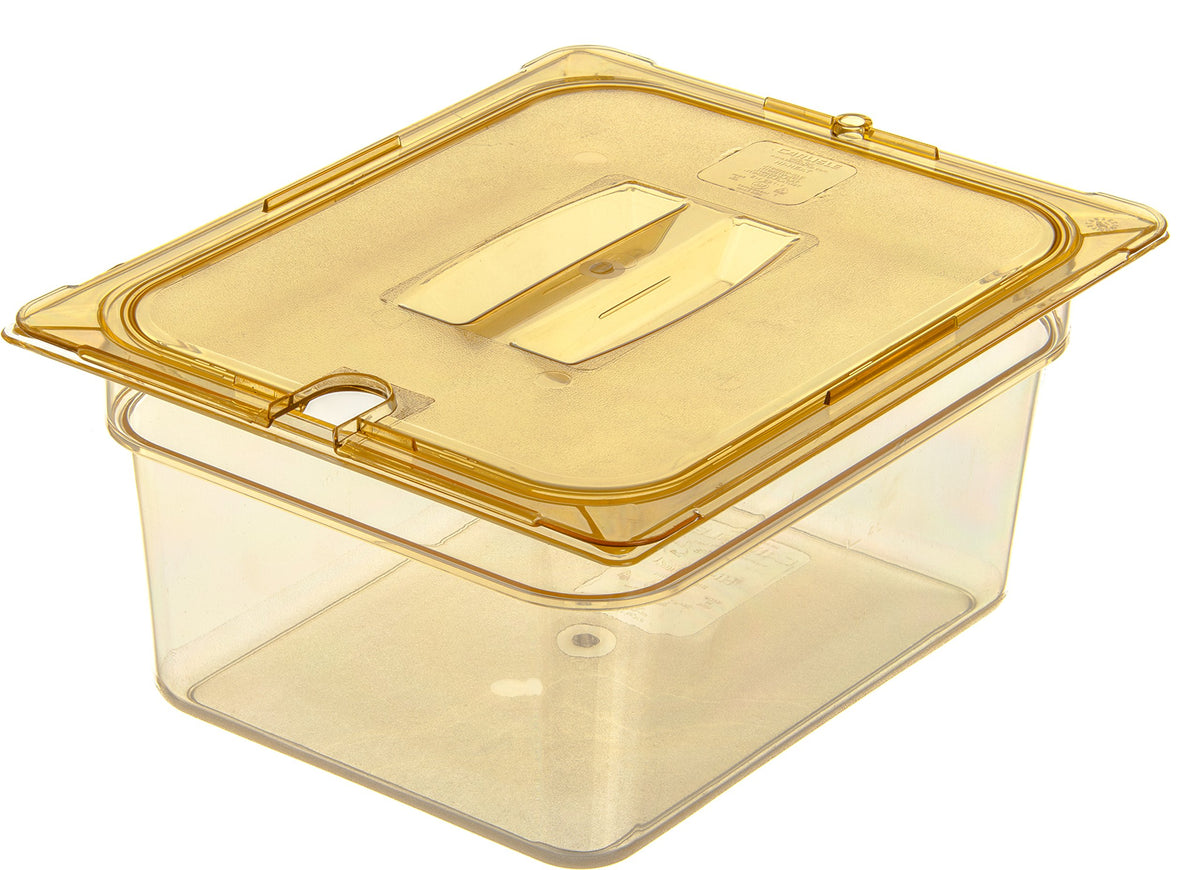 High Heat Food Pan by Carlisle FoodService Products – Half Size (Pack of 1), 8.7 quarts, Amber, Model 10422B13