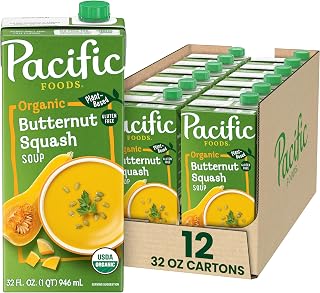 Pacific Foods Organic Butternut Squash Soup, 32 Oz (12 Pack)