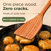 Woodenhouse Teak Wood Utensil Set, 10 Pieces, Natural