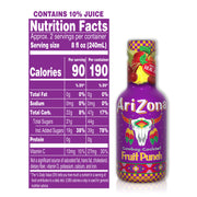 Fruit Punch by AriZona – 16.9 Fl Oz (Pack of 20), Purple, Pack of 20