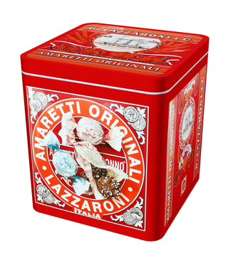 Amaretti, 16-Ounce Tin by Lazzaroni – 1 Pound (Pack of 1), Premium pack
