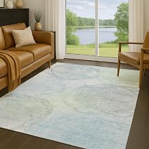 Addison Rugs Chantille ACN2443 Sky 2'6" x 3'10" Indoor/Outdoor, Machine Washable, Easy Clean, Non Shedding, Bedroom, Living Room, Dining Room, Kitchen, Patio Rug