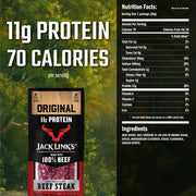Premium Cuts Beef Steak by Jack Link's – 1 Ounce (Pack of 12), Pack of 12, Model JLB02027
