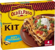Old El Paso (4) Soft Taco Bake Dinner Kit, 8.4-Ounce Packages (Pack of 6)