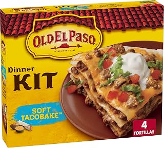 Old El Paso (4) Soft Taco Bake Dinner Kit, 8.4-Ounce Packages (Pack of 6)