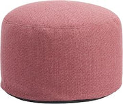 Zuo Aruz Ottoman Red, Red Ottoman, Modern Style, Removable and Washable Cushion Cover, 100% Polypropylene, Outdoor Living, 21.7" W x 21.7" D x 13.8" H, Non-Stackable