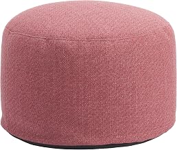 Zuo Aruz Ottoman Red, Red Ottoman, Modern Style, Removable and Washable Cushion Cover, 100% Polypropylene, Outdoor Living, 21.7" W x 21.7" D x 13.8" H, Non-Stackable