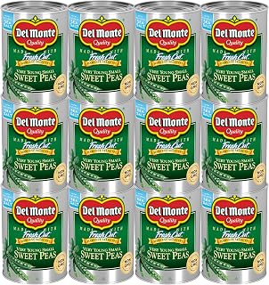 Del Monte Very Young Sweet Peas, 8.5 oz, Can (12 Pack)