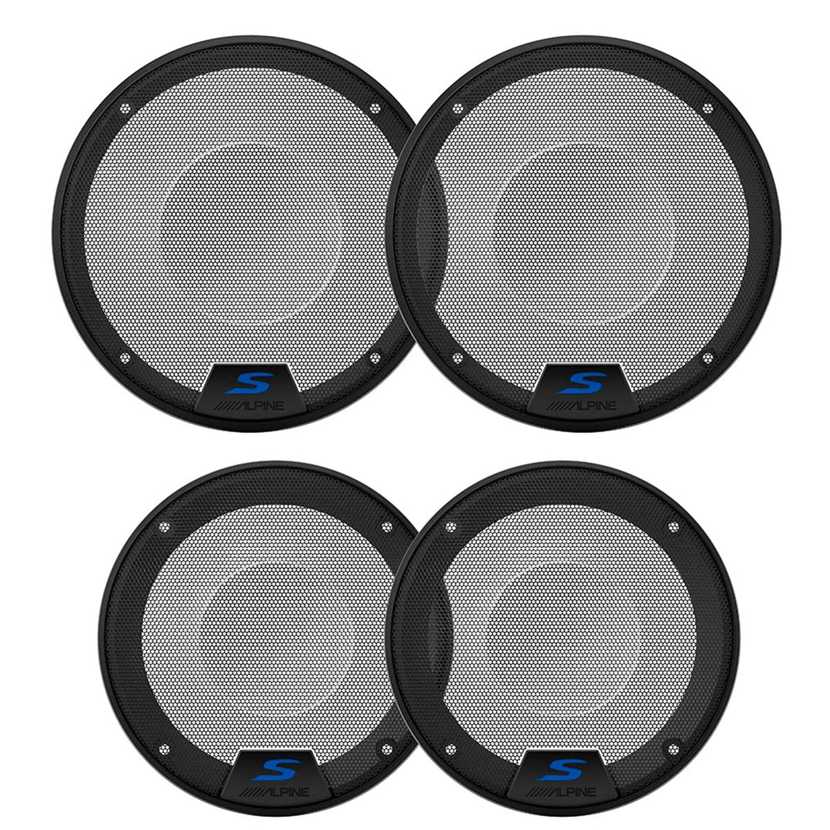 KTE-S65G 6.5" & KTE-S50G 5.25" S-Series Speaker Grill Bundle by Alpine – Model AlpineBDL241108-10